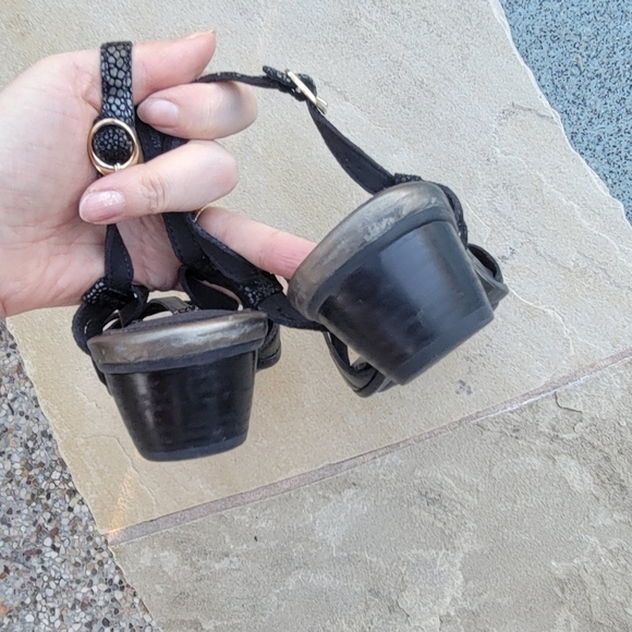 Aravon by new balance Serena AAO02BK Black Sandleather upper sandals sz10 - Picture 6 of 11